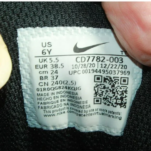 Nike Court Borough Mid 2 Multicolor Leather Basketball Sneakers Shoes Sz 6 Youth - Picture 8 of 9